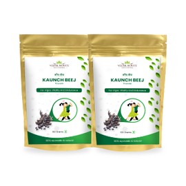VEDIKROOTS Kaunch Beej Powder - Tap Into The Power of Ayurveda for Increased Strength and Stamina 100Gm (Pack of 2)