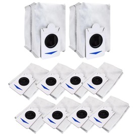 10 Pack Dust Bags Only Compatible With ECOVACS DEEBOT X2 COMBO / T30S COMBO / T30S COMBO COMPLETE Robot Vacuum Cleaner (Not Fit for Other T30 / T30s Models)