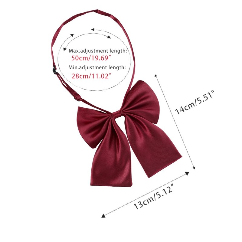 Allegra K Pre-Tied Bowknot Bow Tie for Women Adjustable Bowtie