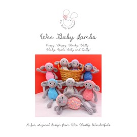 Lambs Crochet Pattern - Printed Pattern Booklet- Easter Lambs Amigurumi Toy Pattern