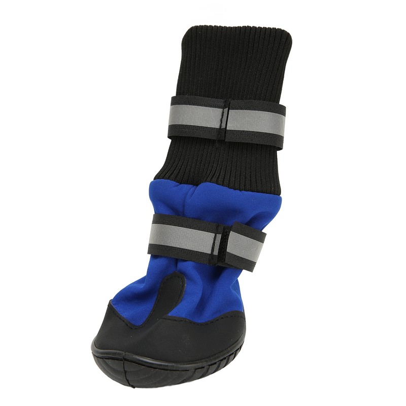 4Pcs Dog Boots Waterproof Pet Booties Reflective Breathable Wearproof High