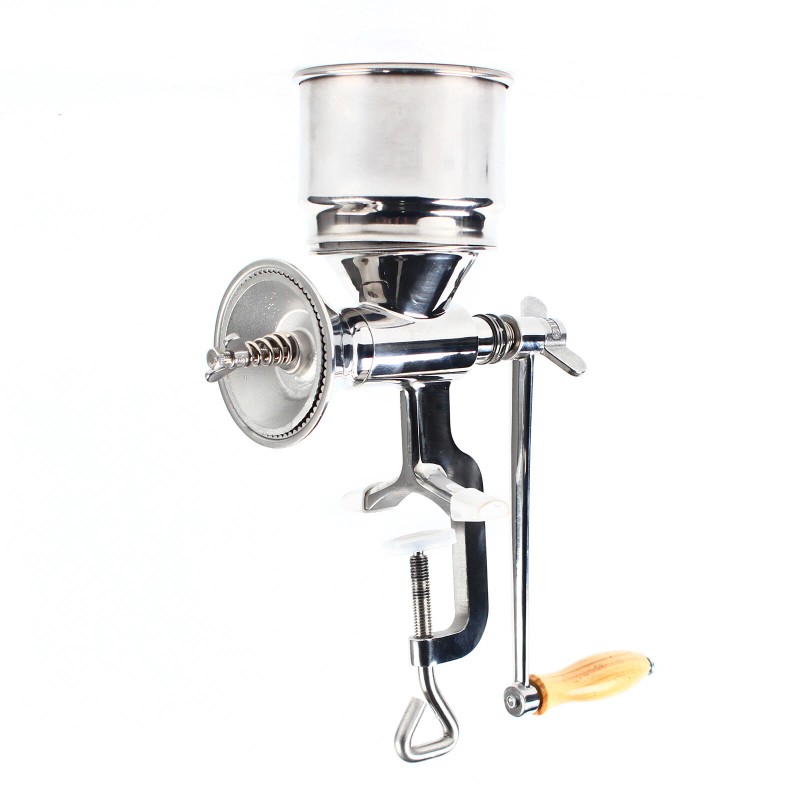 Manual Grain Mill Stainless Steel Hand Crank Wheat Bean Corn