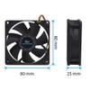 Kingwin 80mm Silent Fan – Quiet PC Cooling Fan for