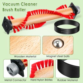 Landhoow xl Vacuum Brush Roller replacement parts with 3 Pcs Vacuum Belt Compatible with Oreck XL Parts, Cleaner Belt compatible with 0300604, Upright Replacement Parts for House and Office Clean