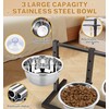Elevated Dog Bowls Stand Large Breed Metal Raised Dog Bowls