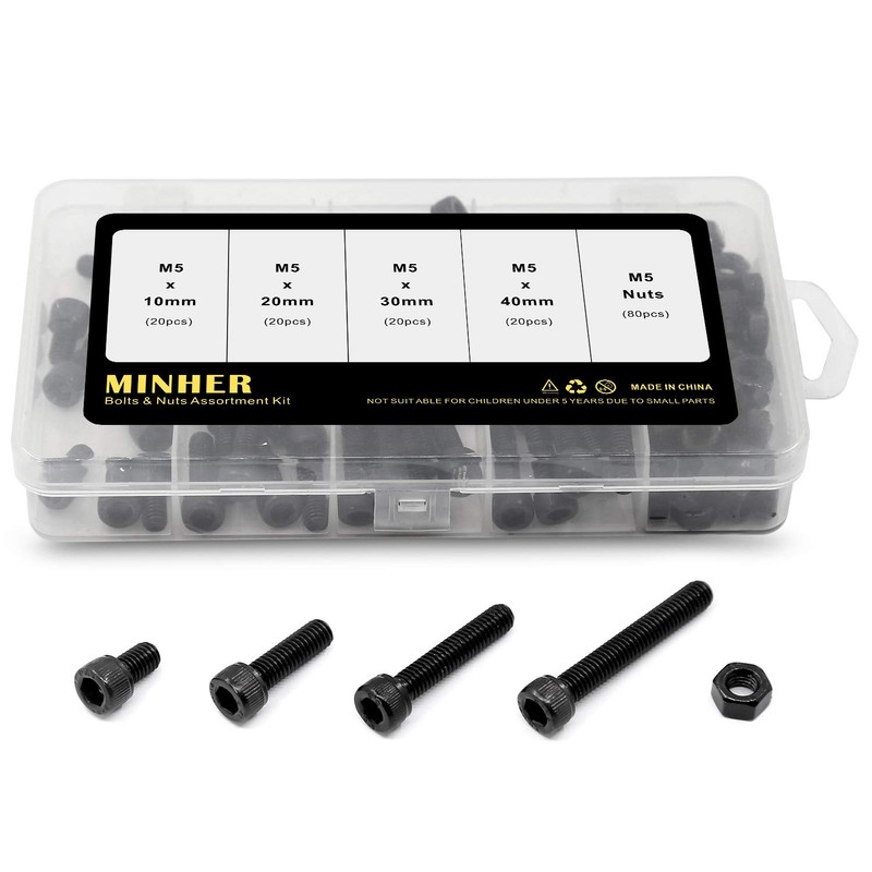 M5 Allen Screw and Nut Combination Box Mechanical Hex Socket