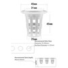 LAPOND 100 Pack 1 Inch Net Pots,Garden Slotted Mesh Net
