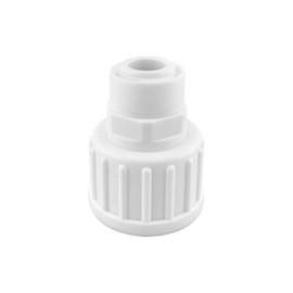 Ctyjia 1 x Water Quick Coupling Fitting, 3/4 Inch Female Thread to 3/8 Inch Pushfit Straight Plug, Adapter Fitting Connector for RO Reverse Osmosis System