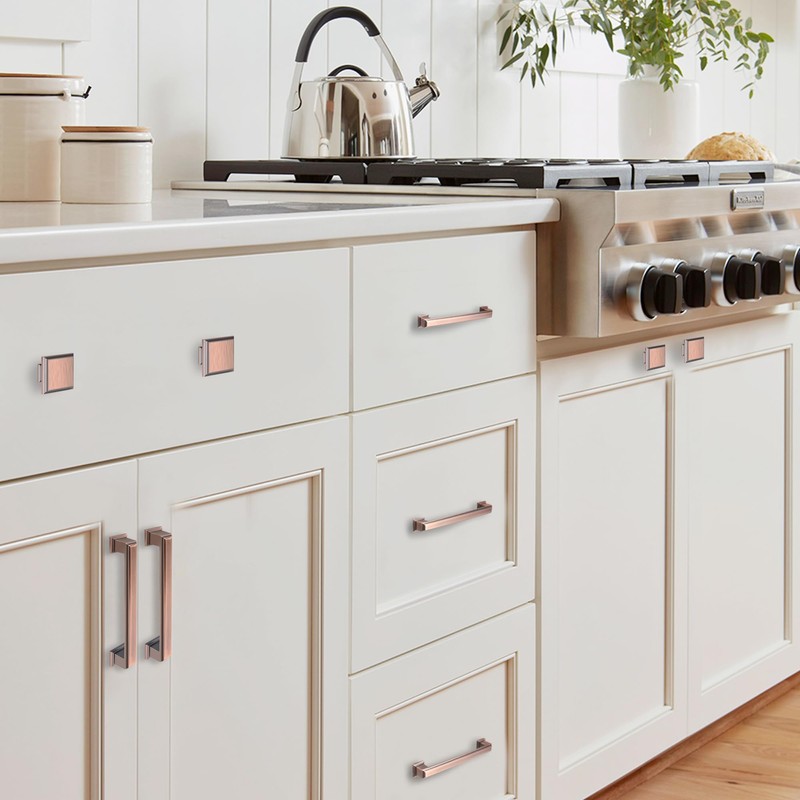 GRANTENOV 5 Inch Antique Copper Cabinet Pulls Knobs Kitchen Cabinet