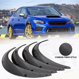 POPSTORE For Mitsubishi Eclipse Carbon Fiber 4x Fender Flares Wide Body Kit Wheel Arches