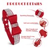 Crystal Dog Collar with Bow Tie,Soft Puppy Bling Collar for