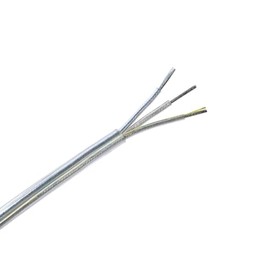 Xenterio Lamp Cable (Light Cable), Transparent, Flexible, 3 x 0.75 mm², Sold by the Metre