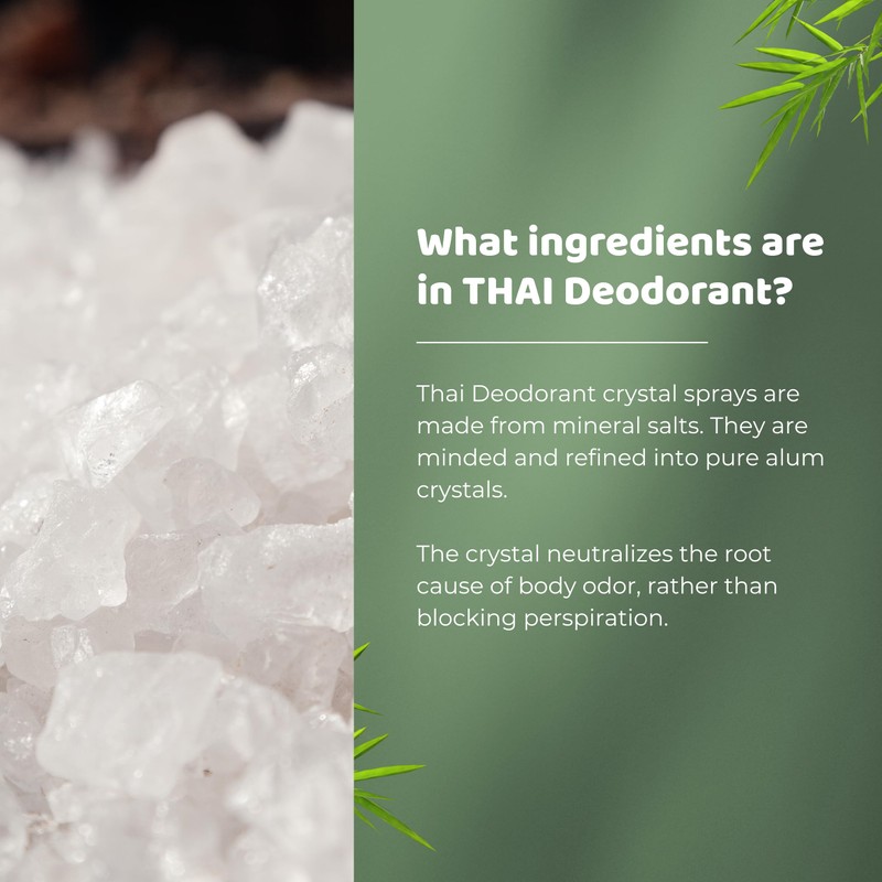 Thai Deodorant Stone Crystal Mist Natural Deodorant Spray 8 oz.