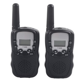2PCS 3KM Range Multi Channels Walkie Talkies 2 way Radio Kids Toy for Outdoor Activity Black