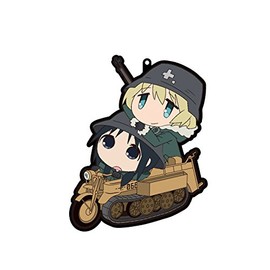 Girls' Last Trip Charaido Chito & Yuri on Kettenkrad Rubber Strap