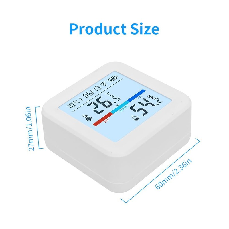 Smart WiFi Thermometer and Hygrometer – Temperature & Humidity Sensor
