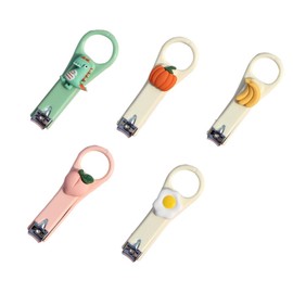 Mikinona Finger Nail Clippers Set Cuticle Trimmer 5pcs Nail Scissors for Manicure Portable