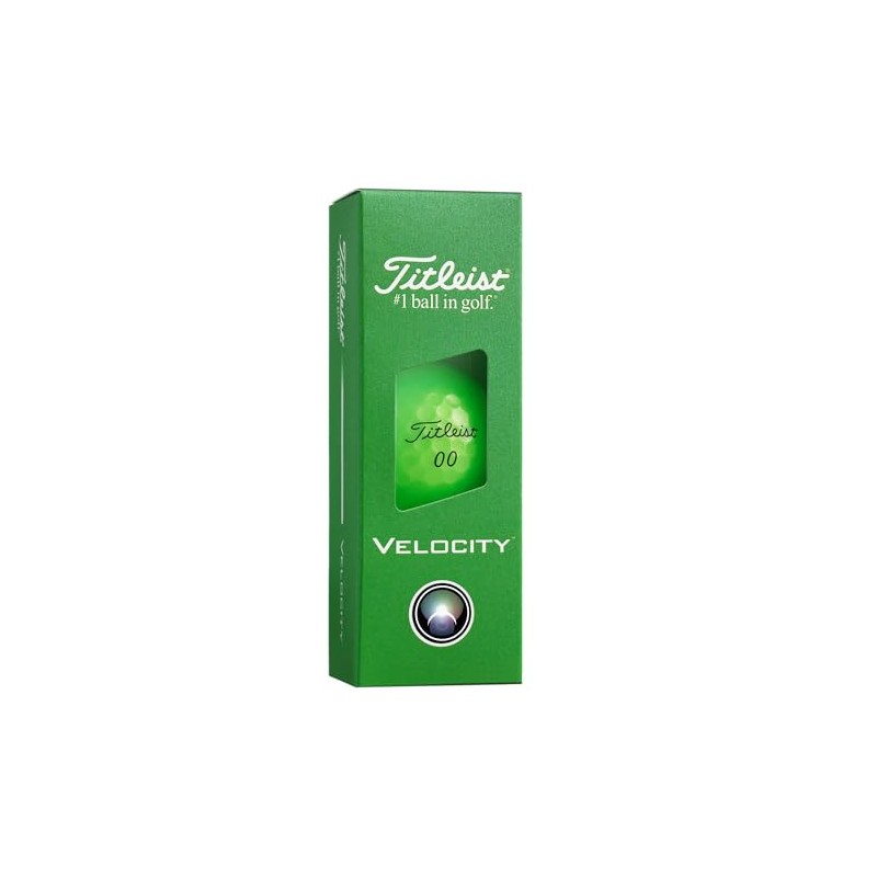 Titleist Velocity Golf Ball, Pack of 12, Green, Numbers 1-4