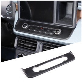 icecar88 Matte Black AC Air Conditioning Knob Panel Cover Trim For Ford Maverick 2022-23