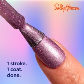 Sally Hansen Insta-Dri® Holo-Glow, Holo-back, Quick Dry, Long Lasting, Streak-Free Shine, Metallic Blue Nail Polish