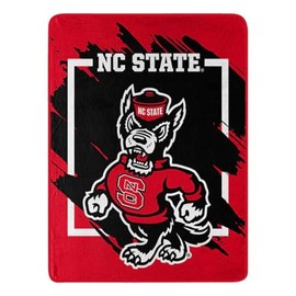 NORTHWEST North Carolina State Wolfpack Blanket 46x60 Dimensional Design Micro Raschel Throw Blanket