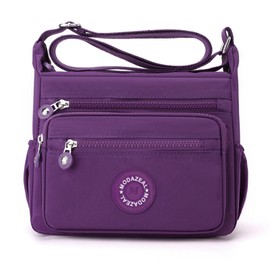 ModaZeal Womens Multi-Pocket Crossbody Bag Over Shoulder Bags for Women Nylon Cross Body Handbags Multifunctional Travel Bag