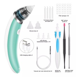 Healpark Eliminación Al Vacío De Cera De Oído, Succión Fuerte, 5 Nive