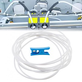 16.5ft 5M PTFE Tube 2.5 mm ID * 4 mm OD White Tubing for Direct Drive Extruder 3D Printer Fit for Bambu/Creality/Ender, PTFE Tubing with Tube Cutter