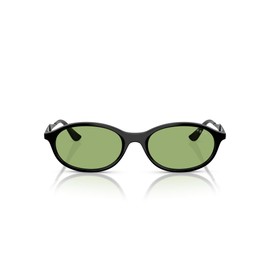 Vogue Eyewear VO5625S Oval Sunglasses, Black/Green, 52 mm
