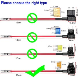 Ozchillon 5 Pack Low Profile Mini Add-a-Circuit 16AWG Fuse Tap Kit – Automotive Piggy Back Fuse Holders with Wire Harness for Car, Truck, SUV, Caravan (5, 2AMP)