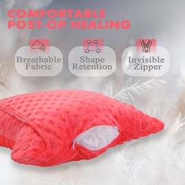 Hysterectomy Pillow with Pocket, Hysterectomy Recovery Abdominal Pillow, Post Surgery Pillow for Abdomen, C-Section Recovery Pillow, Mastectomy, Tummy Tuck, Hernia, Abdominal Surgery Must Haves