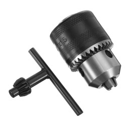 Bestgle Chuck 13 mm Electric Drill Chuck with 1/2 Adapter and Key to Lock (All Metal) Black for Drills and Drills