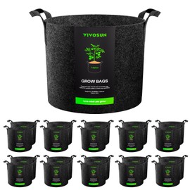 VIVOSUN 20-Pack 7 Gallon Plant Grow Bags Fabric Pots with Handles