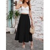Arolina Maxi Skirt for Women Summer Boho Elastic High Waist