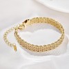 14K Gold Plated Chunky Chain Gold Adjustable Bracelet for Women