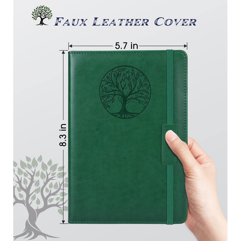 Biuwory Lined Journal Notebook for Women Men,256 Pages A5 Hardcover
