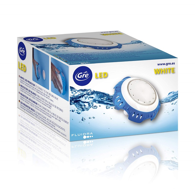 Gre LEDRW LED headlight for above-ground pools, colour: white