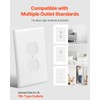 VEVOR Duplex Outlet Covers, 10 Pack 1-Gang Standard Size Wall