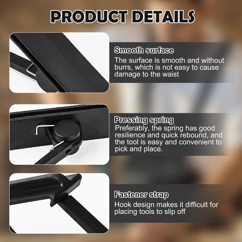 Gorilla Hook, Universal Tool Belt Hook for Scaffolding Tool Organizer