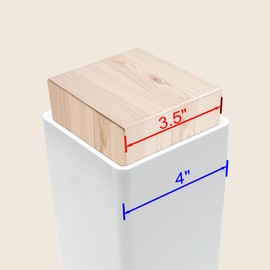 Aiwaiufu 2 Packs 39" x 4" x 4" Vinyl Post Sleeves, Railing Post Protectors, Fence Wraps, Cover for Renovations and Mounts, Deck, Porch, Mailbox, and Fence