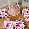 Western Cowgirl Party Supplies, 20 Pcs Plates and 20 Pcs