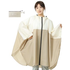 HINOKAZE Raincoat, Bicycle, Removable Hood, Ultra Lightweight, 20 Seconds Storage, Raincoat, Women's, Kappa, Bicycle, Rain Poncho, Long, Kappa, Rain Gear, Commuting to School or Work, Travel, Super