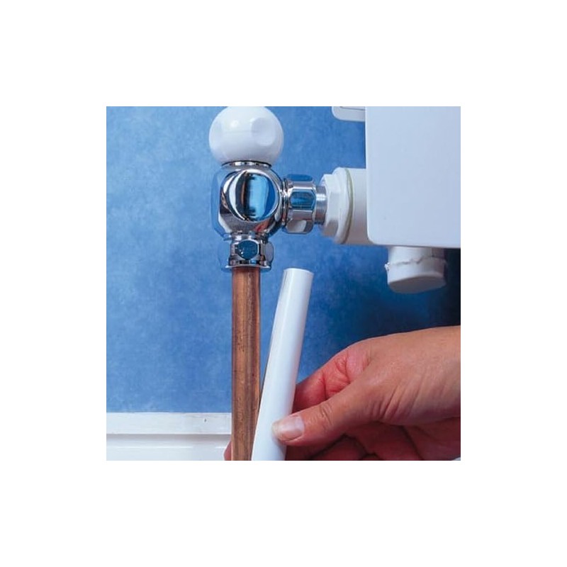 2 x Radiator Pipe Sleeve Covers and Pipe Collars in