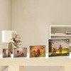 Egofine 5x7 Acrylic Frames 4 Pack, 20mm Thicker Frameless Clear