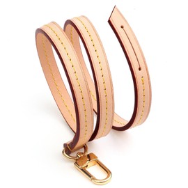 Jiesinlov Vachetta Leather Replacement Crossbody Bags Strap Shoulder Strap for Speedy, 0.37width*23.5length (Single Buckle)