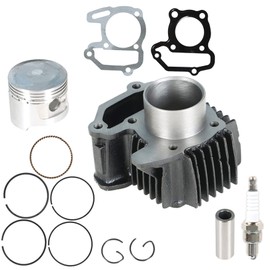 WFLNHB Piston Cylinder Top End Head Kit Gasket Replacement for Yamaha YFM80 Moto 4 Badger 80 Raptor 80 Replacement for 22K-11311-02-00 22F-11351-01-00