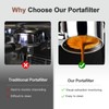 WhaleSiper 51mm Bottomless Portafilter & Puck Screen, 3-Ear Stainless Head,