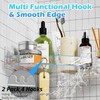 Durmmur 2 Pack Acrylic Corner Shower Caddy, Clear Corner Shower