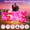 KOOY 6.3FT Long Valentine Day Inflatables Outdoor Decorations Inflatable Love