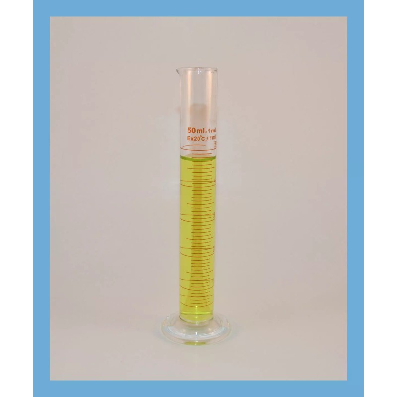 Unbranded/Generic CYLINDER GRADUATED MEASURING 50mL LAB BOROSILICATE GLASS 50 mL